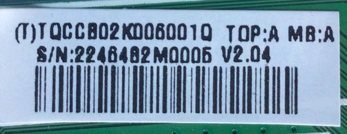 MAIN PARA TV VIZIO / NUMERO DE PARTE TQCCB02K006 / 715G5661-M0B-000-004K / (T)TQCCB02K006001Q / 006LP0246896B / DISPLAY M236HGE-P02 / MODELO E241-A1 LTTXNUAN	 - Imagen 4